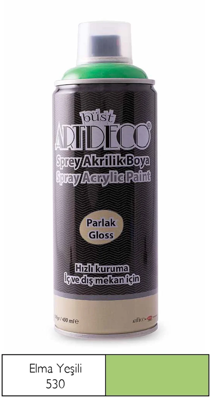 ARTDECO SPREY BOYA AKRİLİK 400 ML ELMA YEŞİLİ Y-400-530