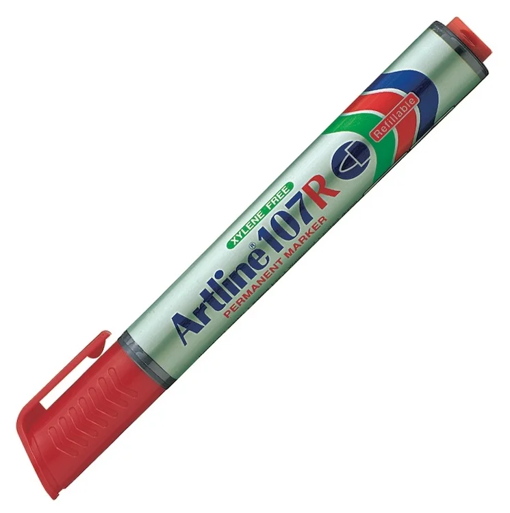 ARTLINE PERMANENT MARKÖR 107R DOLDURULABİLEN KIRMIZI A-EK-107R RED