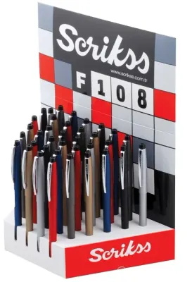 SCRIKSS TÜKENMEZ KALEM F108 36 LI STAND