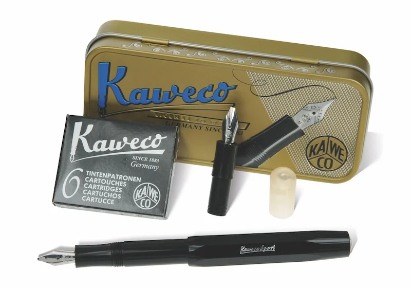 KAWECO KALİGRAFİ KALEMİ SET SİYAH S 10000812