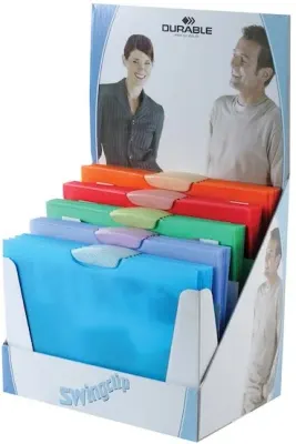 DURABLE SIKIŞTIRMALI DOSYA SWINCLIP COLOR 2267 30 SAYFA KAPASİTELİ 30 LU STAND 2267-STAND