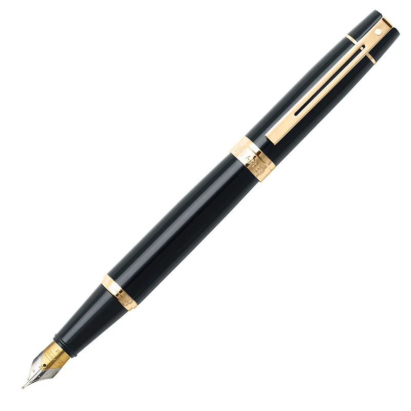 SHEAFFER DOLMA KALEM 300 SERİSİ 9325-0 PARLAK SİYAH ALTIN M UÇ