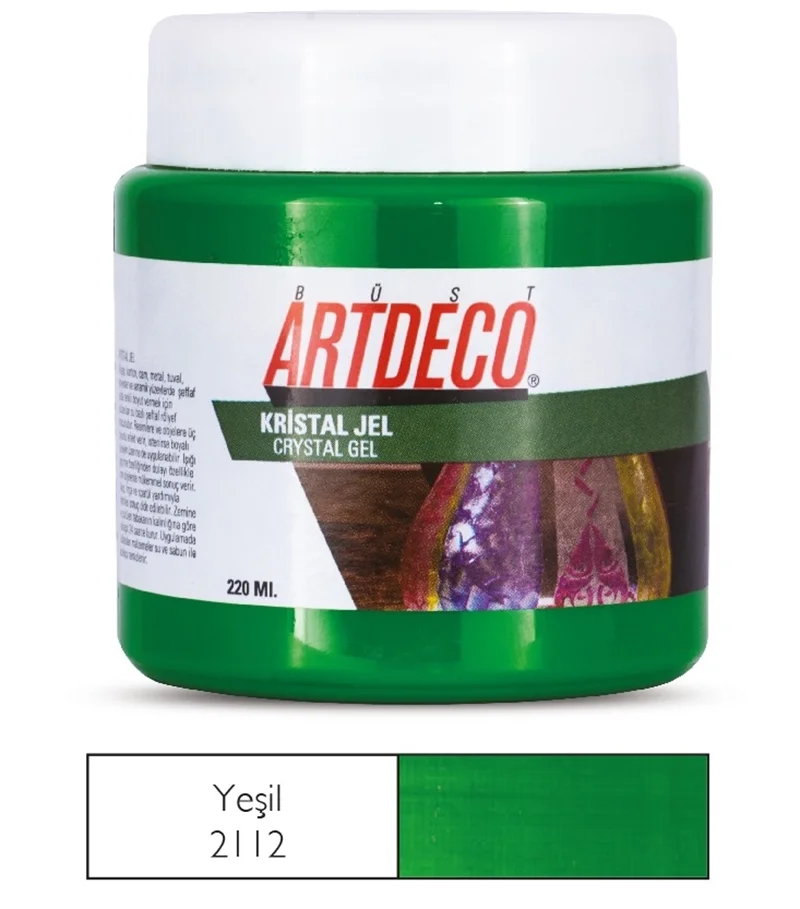 ARTDECO KRİSTAL JEL 220 ML YEŞİL Y-054N 2112