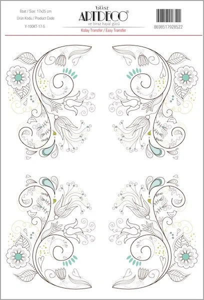 ARTDECO KOLAY TRANSFER 17x25 CM NO:05 Y-100-KT17-5