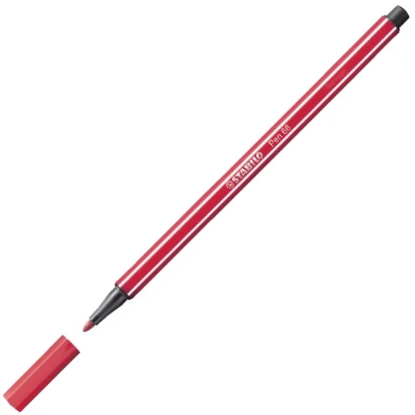 STABILO KEÇELİ KALEM PEN 68 KOYU KIRMIZI 68/50