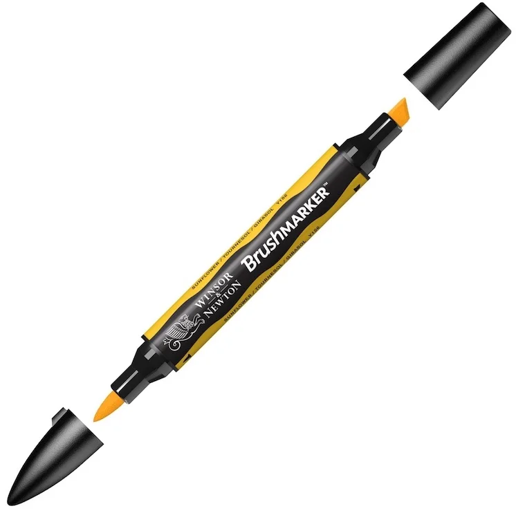 W&amp;N PROMARKER BRUSH KALEM SUNFLOWER 224 WN-0204224