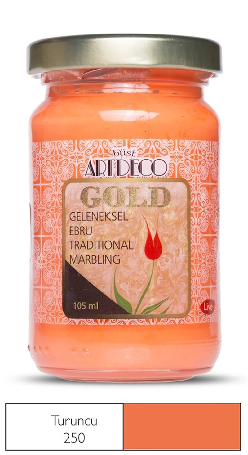 ARTDECO EBRU BOYASI GOLD 105 ML TURUNCU Y-018D-250