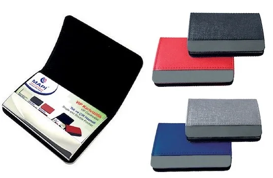 MAPİ KARTVİZİT S.DERİ METALŞERİTLİ SİYAH 5301401