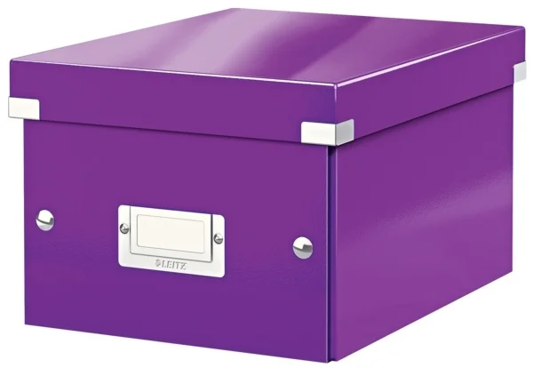 LEITZ SAKLAMA KUTUSU WOW CLICK &amp; STORE KÜÇÜK BOY L-6043 MOR