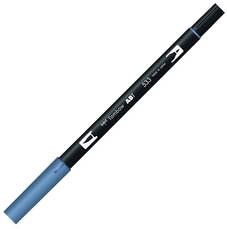 TOMBOW AB-T DUAL BRUSH PEN GRAFİK KALEMİ PEACOCK BLUE (533) T-AB-T 533