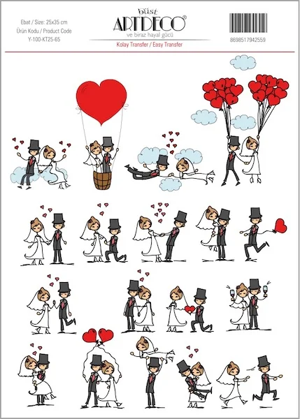 ARTDECO KOLAY TRANSFER 25x35 CM NO:65 Y-100-KT25-65