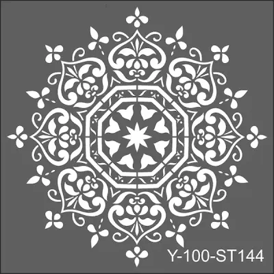 ARTDECO STENCIL 30x30 CM DAMASK DESEN Y-100-ST107
