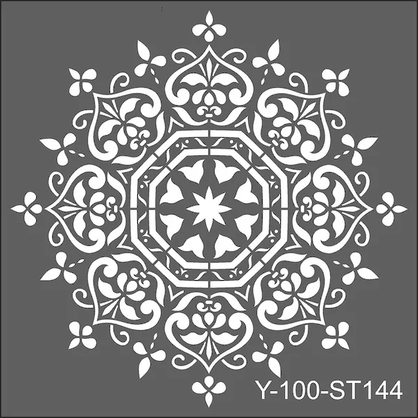 ARTDECO STENCIL 30x30 CM DAMASK DESEN Y-100-ST107