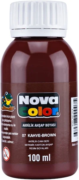 NOVA COLOR AKRİLİK BOYA 100 GR KAHVERENGİ NC-2016