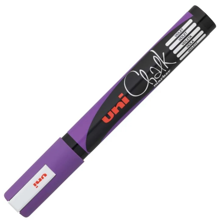 UNİ TAHTA MARKÖRÜ CHALK SU BAZLI PWE-5M MOR