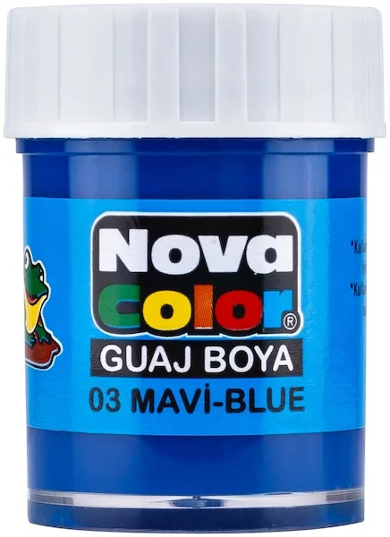NOVA COLOR GUAJ BOYA ŞİŞE 30 CC MAVİ NC-105