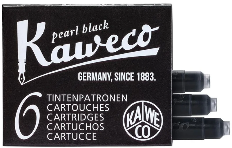 KAWECO DOLMA KALEM  KARTUŞU 6 LI PAKET SİYAH 10000257