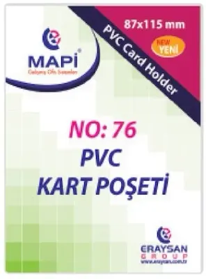 MAPİ KART P.PVC NO:76 87X115 DİKEY 100 LÜ 9101039