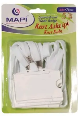 MAPİ KART KABI ASKI İPLİ BEYAZ 5Lİ 910 18 00