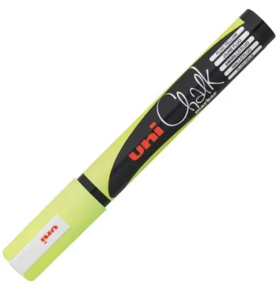 UNİ TAHTA MARKÖRÜ CHALK SU BAZLI PWE-5M F.SARI