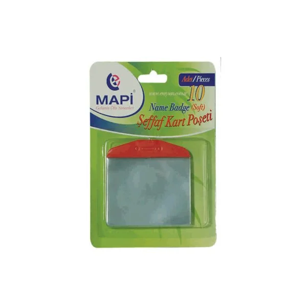 MAPİ KART P.PVC OVAL ŞERİTLİ BEYAZ 10LU 910 11 00