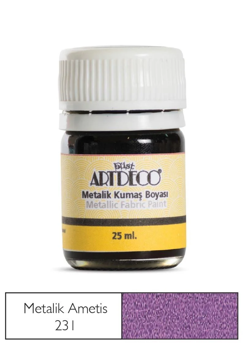 ARTDECO KUMAŞ BOYASI METALİK 25 ML AMETIST Y-011A-231