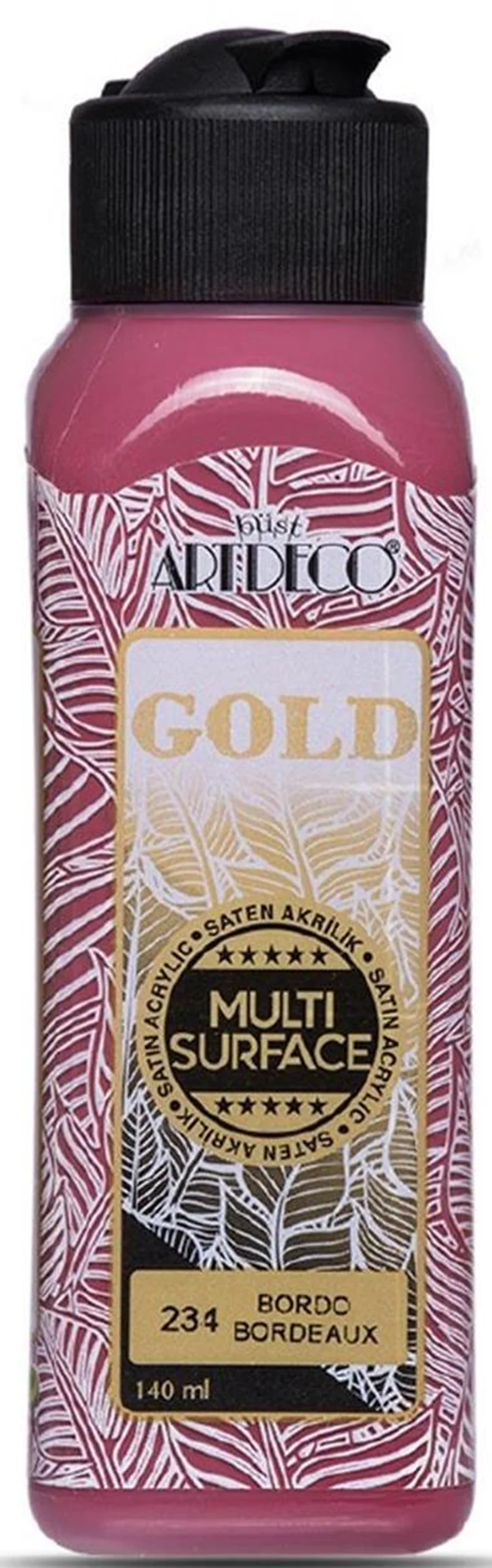 ARTDECO AKRİLİK BOYA GOLD MULTI-SURFACE 140 ML BORDO Y-G70R-234