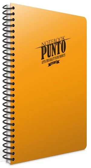 GIPTA DEFTER PUNTO A4 SPİRALLİ PP KAPAK 40 YP. KARELİ 6531