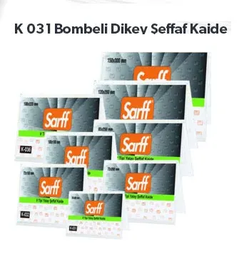 KEJEA KAİDE YATAY V TİPİ 55x90 mm MASAÜSTÜ ŞEFFAF K-031 15307170