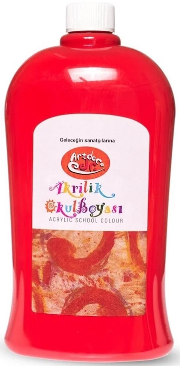 ARTDECO AKRİLİK BOYA KIDS 1 LT KIRMIZI Y-120M-1605