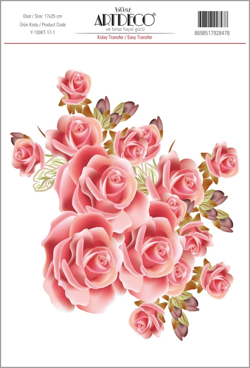 ARTDECO KOLAY TRANSFER 17x25 CM NO:01 Y-100-KT17-1