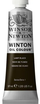 W&amp;N YAĞLI BOYA WINTON 37 ML LAMP BLACK 337 (25) WN-1414337