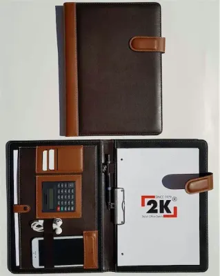 2K SEKRETERLİK A4 SUNİ DERİ YATAY KAHVE 8001