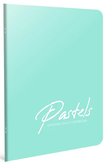 GIPTA DEFTER PASTELS A4 TEL DİKİŞLİ PP KAPAK 40 YP. KARELİ 4114