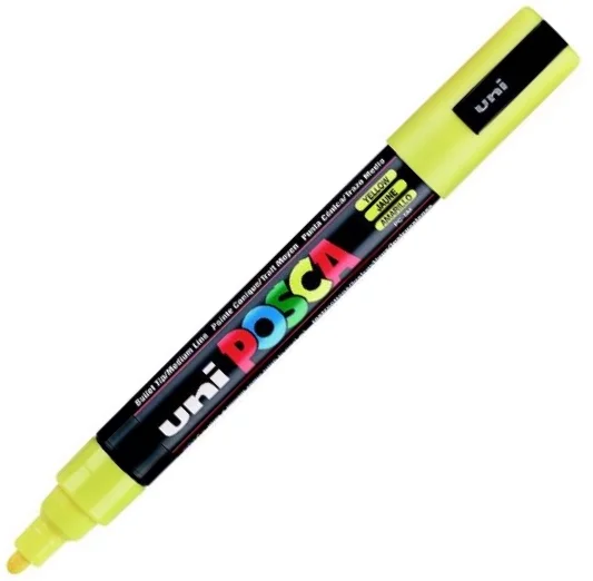 UNİ POSTER MARKÖRÜ POSCA PC-5M 1.8-2.5 SARI
