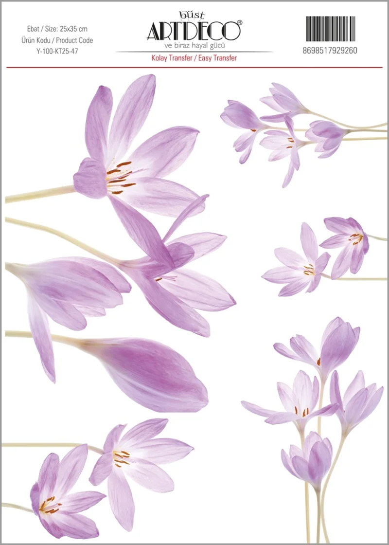 ARTDECO KOLAY TRANSFER 25x35 CM NO:47 Y-100-KT25-47