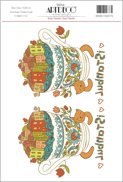 ARTDECO KOLAY TRANSFER 17x25 CM NO:31 Y-100-KT17-31