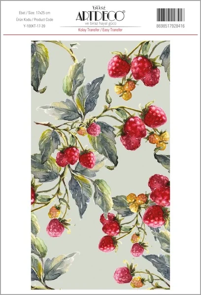 ARTDECO KOLAY TRANSFER 17x25 CM NO:39 Y-100-KT17-39