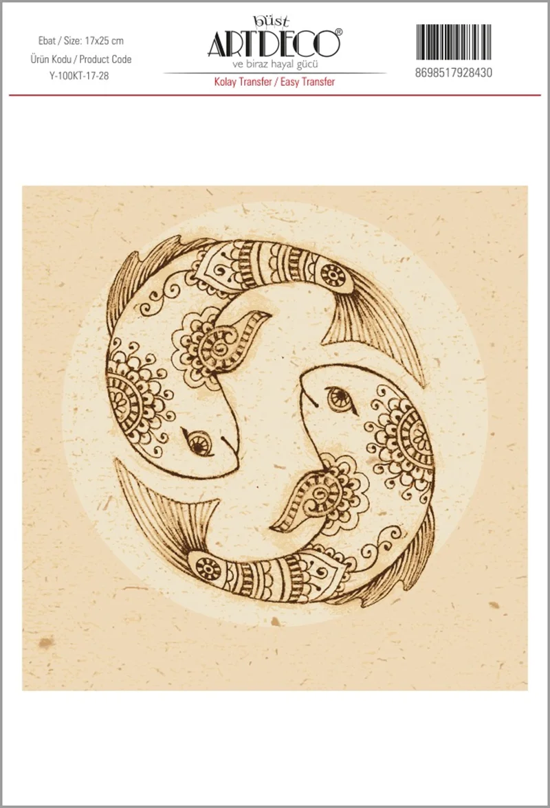 ARTDECO KOLAY TRANSFER 17x25 CM NO:28 Y-100-KT17-28