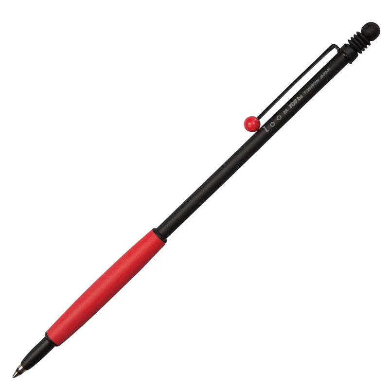 TOMBOW TÜKENMEZ KALEM ZOOM 707 0.7 SİYAH-KIRMIZI T-BC-ZS 2