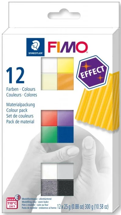 FIMO EFFECT MP MODELLEME KİLİ SET 25 GR x 12 BLOK 8013 C12-1
