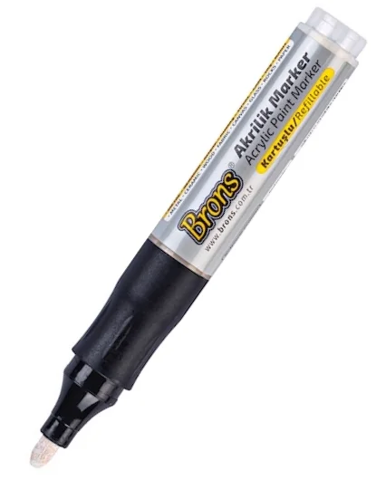BRONS AKRİLİK MARKER BEYAZ BR-4014