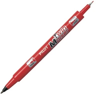 PILOT PERMANENT MARKER TWIN KIRMIZI SCA-TM-R