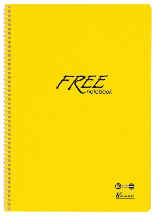 KESKİN DEFTER FREE A4 PP KAPAK SPİRALLİ 120 YP. ÇİZGİLİ 320451