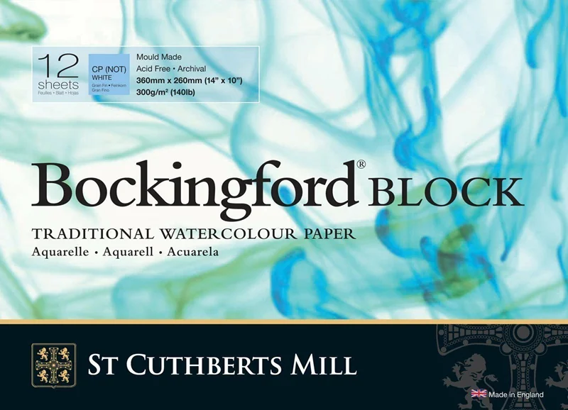 ST CUTHBERTS MILLS SULU BOYA BLOĞU BOCKINGFORD BEYAZ 36x26 300 GR 12 SF 46930001011D