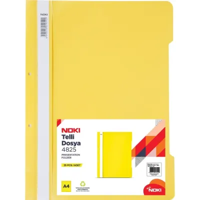 NOKİ TELLİ DOSYA XL 4825 SARI 25 Lİ 4825-30