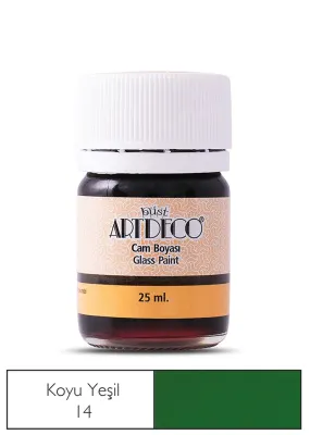 ARTDECO CAM BOYASI 25 ML KOYU YEŞİL Y-030A-14