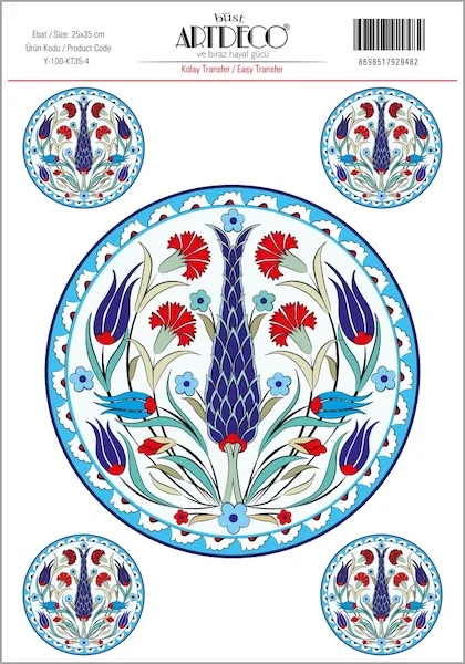 ARTDECO KOLAY TRANSFER 35x50 CM NO:4 Y-100-KT35-4