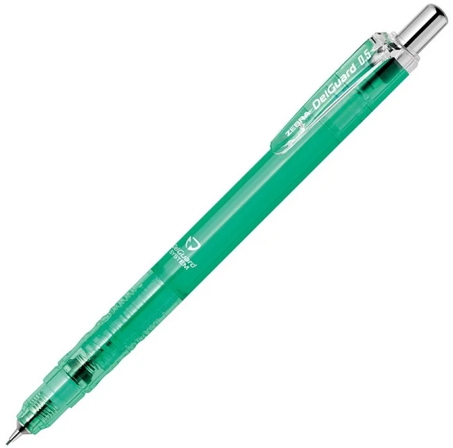 ZEBRA VERSATİL KALEM DELGUARD 0.5 ŞEFFAF TURKUAZ P-MAZ84-CBG