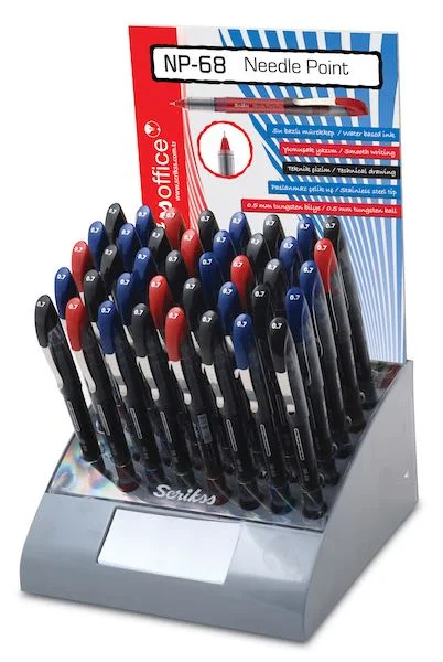 SCRIKSS OFFICE ROLLER KALEM NP-68 İĞNE UÇ 0.5 40 LI STAND